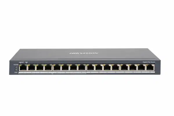 16-Port Gigabit Switch with 8 POE+ -DS-3E0516P-O